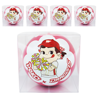 FUJIYA 不二家 Peko牛奶糖 球型 彩球紅, 40g, 5罐