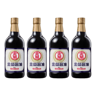 金蘭 醬油 台灣經典醬品 記憶中的老味道, 1L, 4瓶