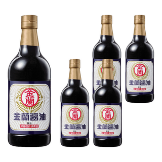 金蘭 醬油 台灣經典醬品 記憶中的老味道, 1L, 5瓶