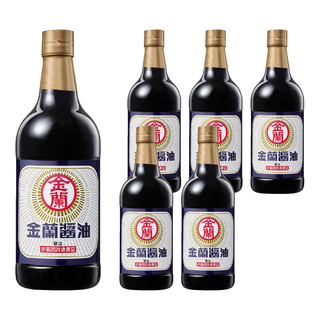 金蘭 醬油 台灣經典醬品 記憶中的老味道, 1L, 6瓶