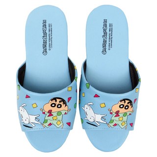 Shinchan 蠟筆小新 室內拖鞋 兒童 卡通圖案 輕巧耐穿 柔軟舒適, 180mm, 睡衣派對 藍色, 1雙