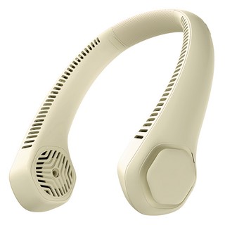 구스페리 아이스팩 휴대용 넥밴드 선풍기, Type-C 3.0, 아이보리