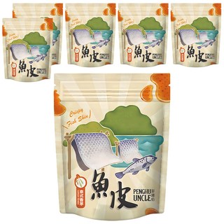 澎湖伯 泰式香茅風味魚皮 酥脆爽口 澎湖特產, 6包, 70g