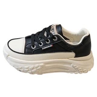 Ttabongoppa 女款皮革增高氣墊厚底運動鞋 5cm YY4801