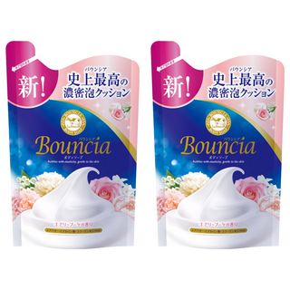 Bouncia COW STYLE 牛乳石鹼 美肌滋潤沐浴乳補充包 愉悅花香, 360ml, 2包