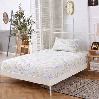 J-bedtime 床寢時光 台灣製 頂級絲柔棉單人床包枕套組-小清新花語-s6916s-hp0