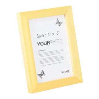 iINDOORS 北歐簡約實木相框, 原木色, 4 x 6吋, 1個