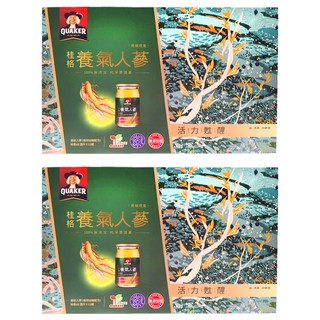QUAKER 桂格 養氣人蔘 無糖禮盒, 60ml, 12瓶, 2盒