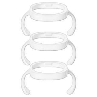 soonsooa Hegen奶瓶適用奶瓶防滑把手, 3個, 白色