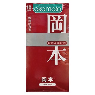 okamoto 岡本 OK保險套 輕薄貼身, 10個, 1組