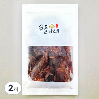 Soondol 扁平短腿魷魚乾, 2個, 200g
