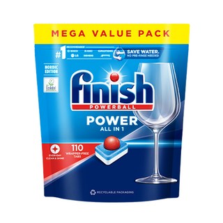 finish 全效合一洗碗塊 洗碗機專用 110顆, 1.815kg, 1袋