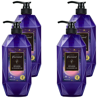 farcent 花仙子 香水精油胺基酸沐浴露 望幽晚安 薰衣草精油調, 780g, 4瓶