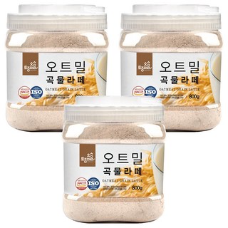 Tojongherb 韓國產燕麥穀物拿鐵粉, 800g, 1罐, 3罐