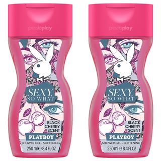 PLAYBOY 經典保濕香水沐浴膠 Sexy So What 黑櫻桃香味, 250ml, 2瓶