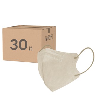 CHENYU 辰昱 3D透氣成人醫療口罩, 燕麥拿鐵, 30片, 1盒