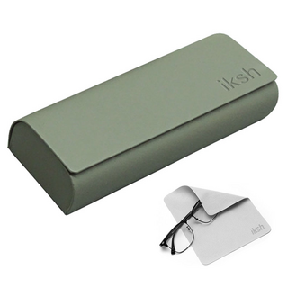 일감생활 사각형 하드 안경 선글라스 케이스 + 안경닦이 세트