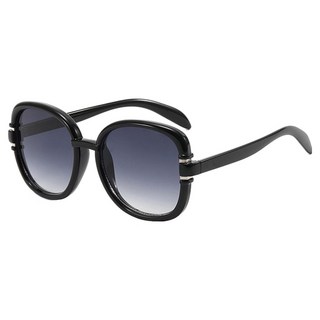 ALEGANT UV400太陽眼鏡 羽柔復古銀邊質感墨鏡