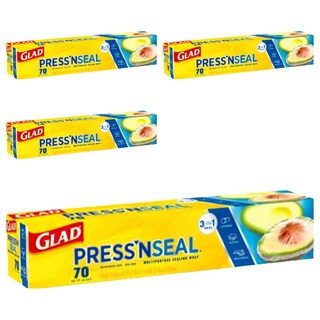 GLAD 佳能 神奇密實保鮮膜 70sf, 30cm, 21.6m, 4個