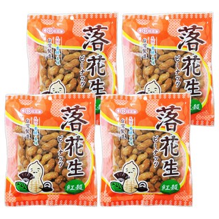 惠香 紅殼花生 台灣製造 自然香酥, 140g, 4包
