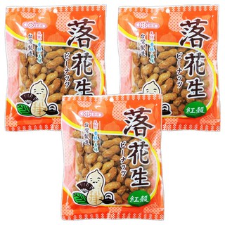 惠香 紅殼花生 台灣製造 自然香酥, 140g, 3包