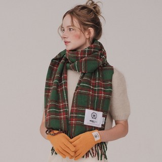 MICHIKOLONDON Kelsey格紋圍巾禮盒組 + 購物袋