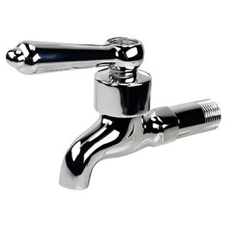 Elephant Waters 沐象 圓柄一字陶瓷長栓 水龍頭 金屬光澤 經典手柄, 1個