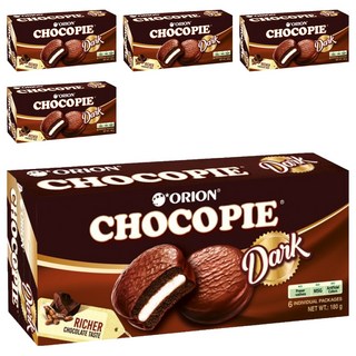 ORION 好麗友 黑巧克力派, 180g, 5盒