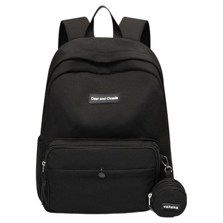 FROM HEAVEN Windy 鑰匙圈迷你小包+後背包組合 H755, 黑色的