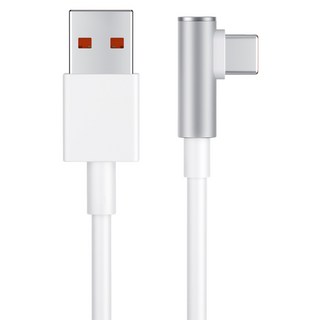 Xiaomi 小米 充電線 USB A-Type C 6A L型 1.5m, 白色, 1個