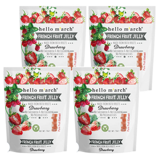 hello m'arch 法式水果軟糖 草莓, 50g, 4包