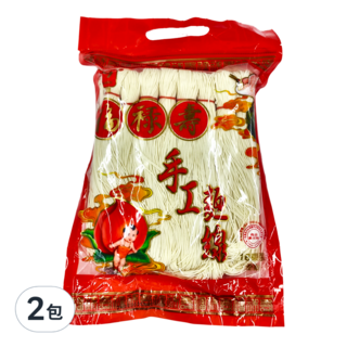 宏廣 福祿壽台灣手工麵線 16束, 2包, 1.2kg