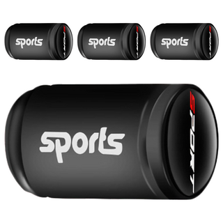 Bebehome SPORTS 磨砂輪胎氣門嘴帽, 4個, 黑色