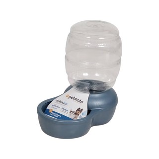 Petmate Replendish 餵水器，Microban抗菌技術，大瓶口方便清洗, 藍色, 1個