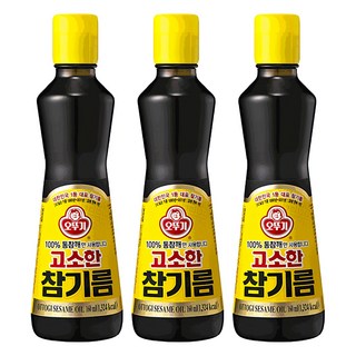 OTTOGI 不倒翁 100%純芝麻油, 160ml, 3瓶