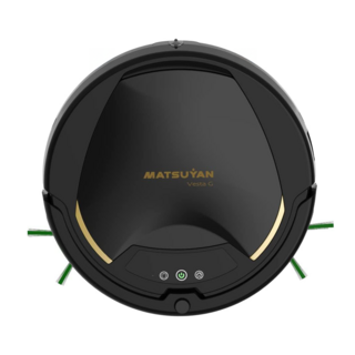 MATSUYAN 松慧動研 智能APP導航/寵物毛塵模組/移動式空氣淨化PM2.5/雙效淨化掃地機 VESTA G 原廠保固, 黑色