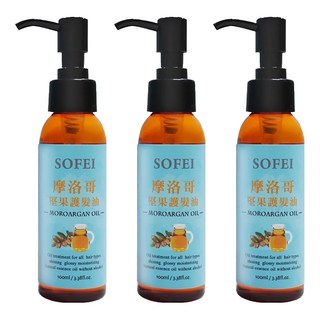 SOFEI 舒妃 摩洛哥堅果護髮油, 100ml, 3件