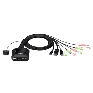 ATEN 宏正 2埠USB-C DisplayPort 混合式 KVM 多電腦切換器, CS52DP, 1個