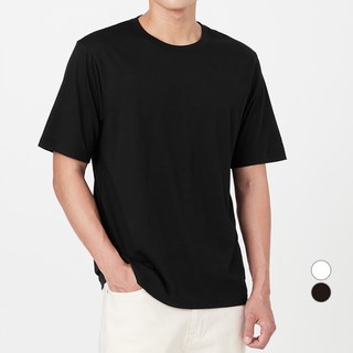 Base Alpha Essential 機能性快乾 100% 優質超細棉 短袖T恤, 黑色