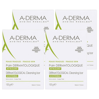 A-DERMA 艾芙美 燕麥非皂性潔膚皂, 100g, 4個