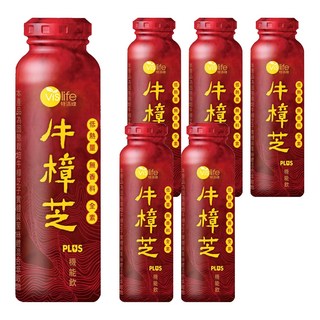 vis life 特活綠 牛樟芝PLUS機能飲三萜類多醣體禮盒 6瓶, 1440ml, 1盒