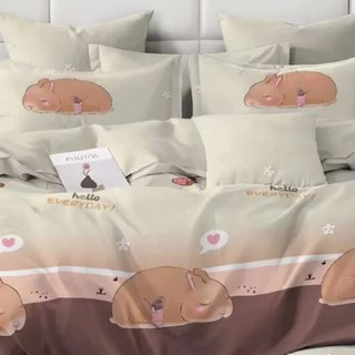 A-ONE 台灣製 雪紡棉床包組 單人 貪睡兔