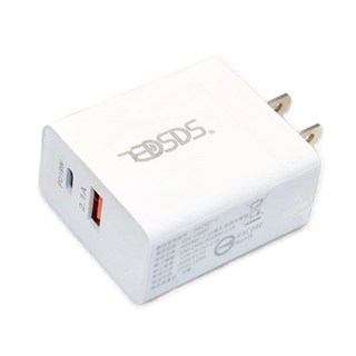 EDSDS PD18W+2.1A雙孔快速充電器 AC國際電壓100-240V, EDS-USB97, 1個
