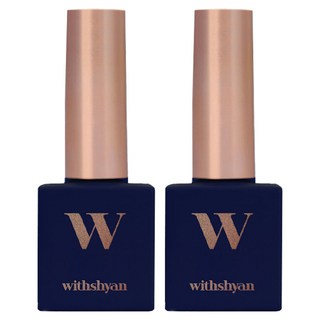 withshyan 專業凝膠指甲油 WITHGEL, W03 日光藍, 10g, 2個