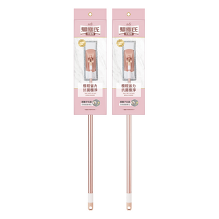 farcent 花仙子 驅塵氏 輕巧平板拖把 玫瑰金, 2支