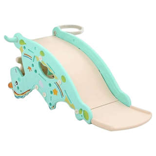 Kooma 獨角獸搖馬溜滑梯 適用年齡: 3 歲以上, 湖水綠, 1組