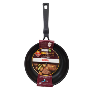 THERMOS 膳魔師 厚鑄耐摩不沾鍋 KFM-024 R 紅色, 1個, 24cm