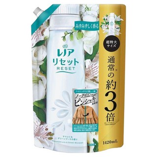 Lenor 蘭諾 日本原裝進口 衣物柔軟劑超特大補充包 百合綠清香, 1.42L, 1包