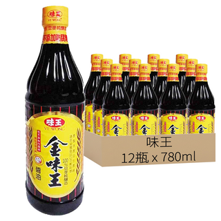 味王 金味王醬油, 780ml, 12瓶