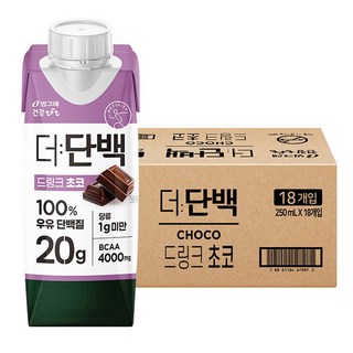 더단백 드링크 초코, 250ml, 18개